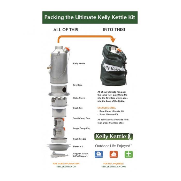 Kelly Kettle Ultimate 'Base Camp' Kit Stainless Steel - Image 2