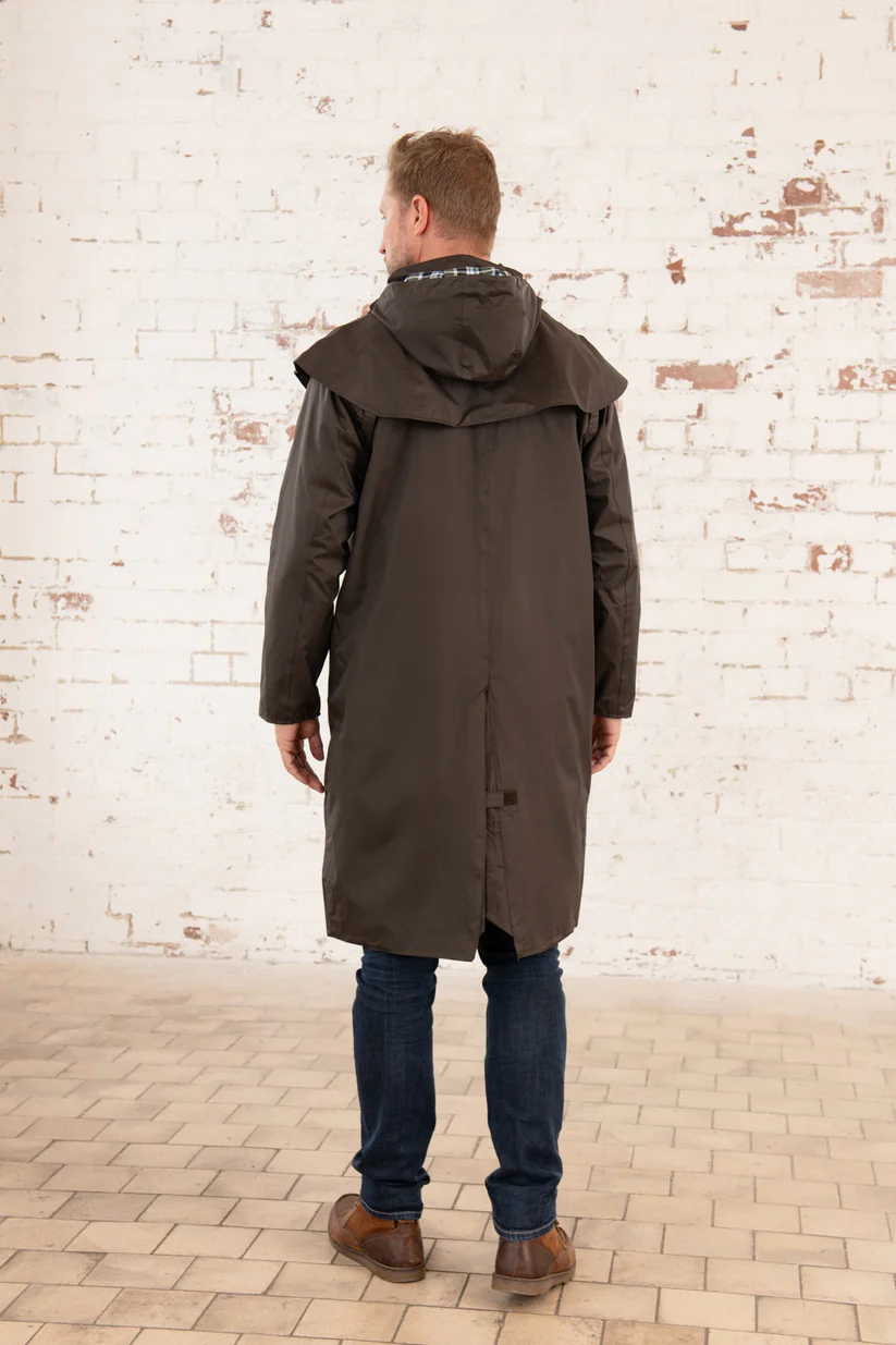 Lighthouse Men's Stockman Full Length Rain Coat - Image 3