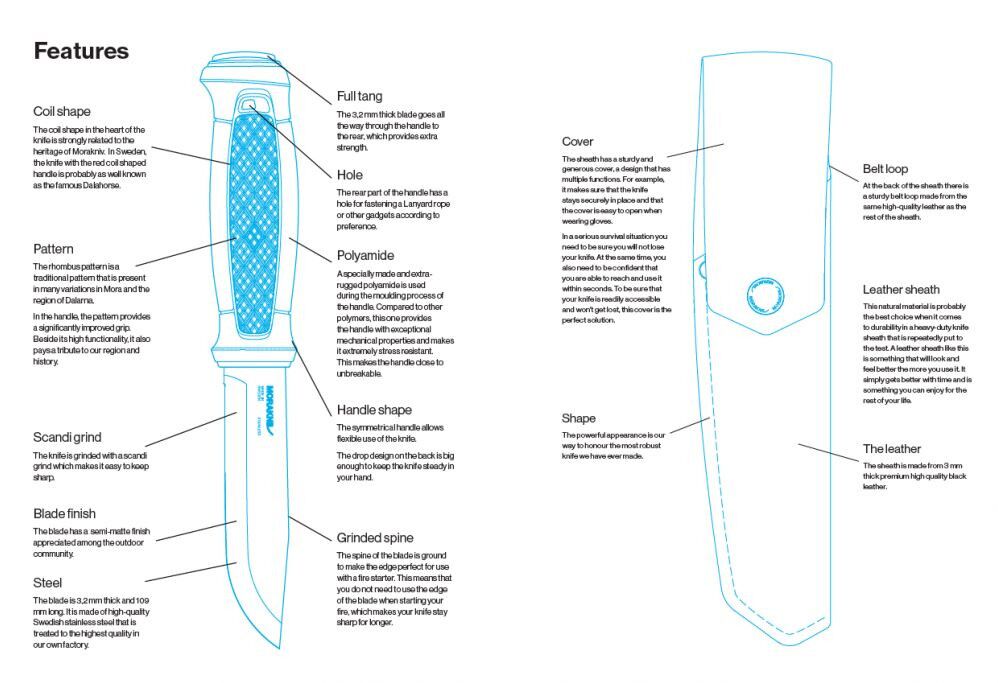 Mora Garberg with Leather Sheath - Image 3